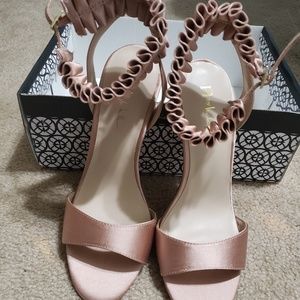 Nicole Miller blush heels